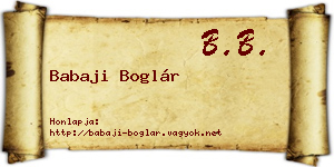 Babaji Boglár névjegykártya